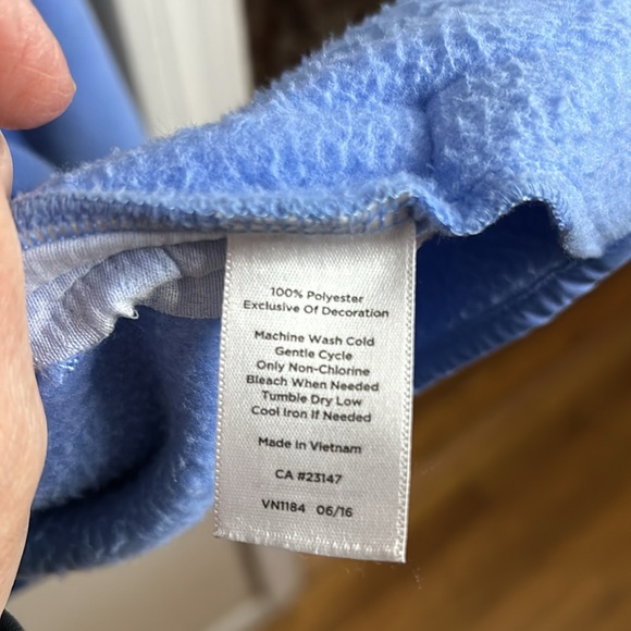 Talbots Periwinkle Fleece Jacket - Picture 4 of 5